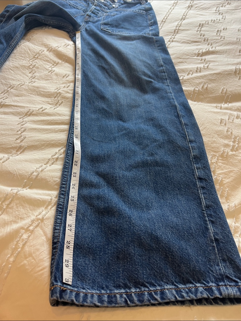 We The Free Jeans Palmer Cuff Vintage High-Rise Wide Leg Free People Revolve - Picture 7 of 14
